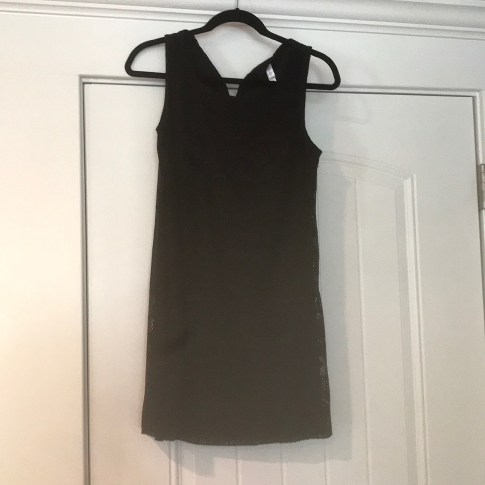 Black patterned dress